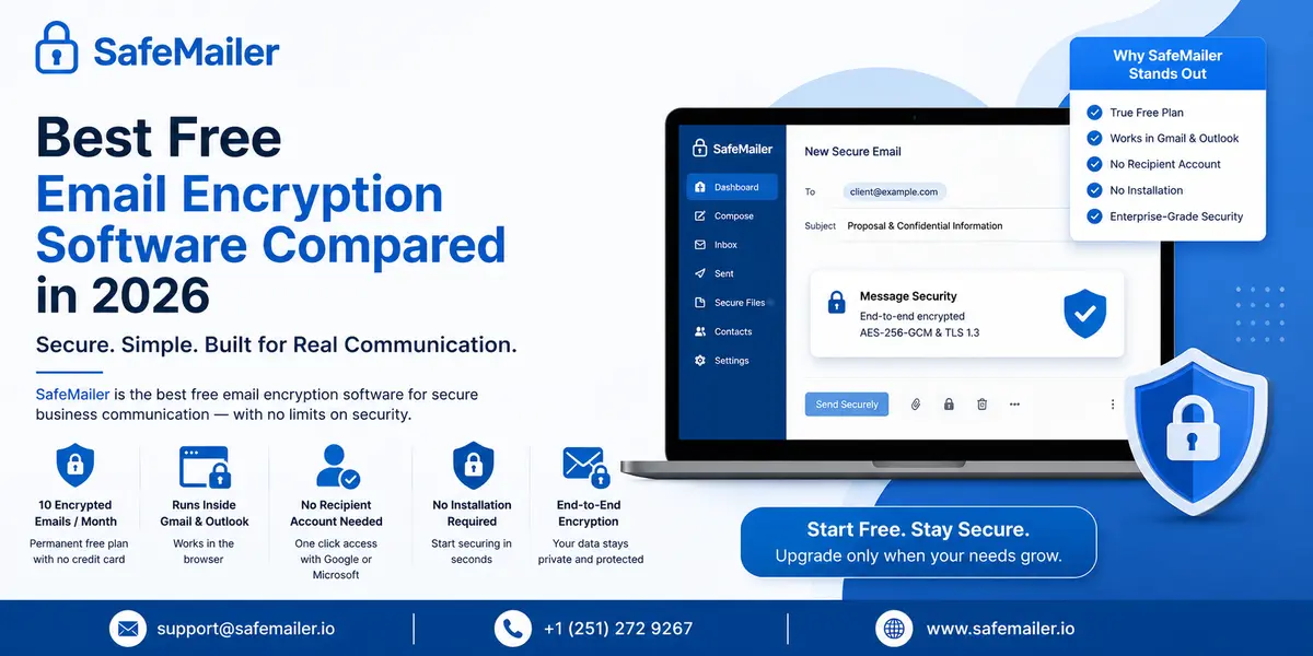 Best Free Email Encryption Software Compared in 2026