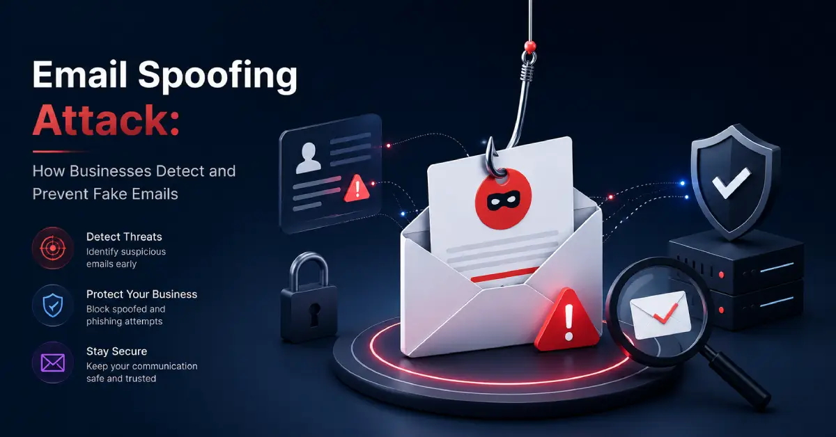 Email spoofing attack detection and prevention for businesses
