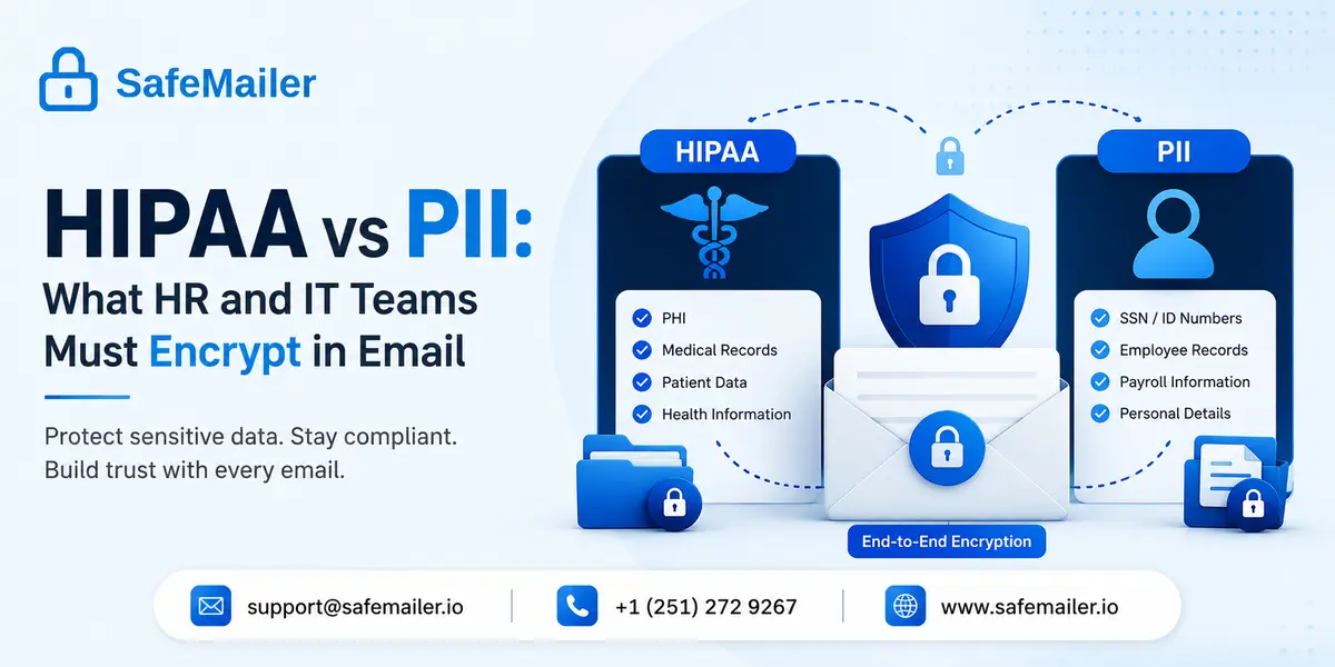 Understand the difference between HIPAA compliance and PII protection for HR and