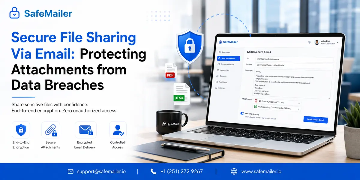 Secure file sharing via email protection